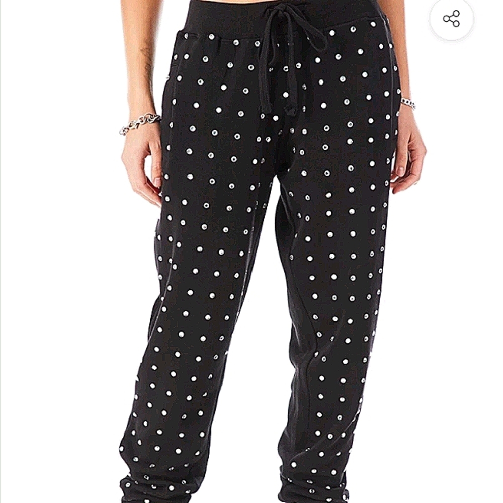 LF RHINESTONE SWEATPANTS NEW WITHOUT TAG